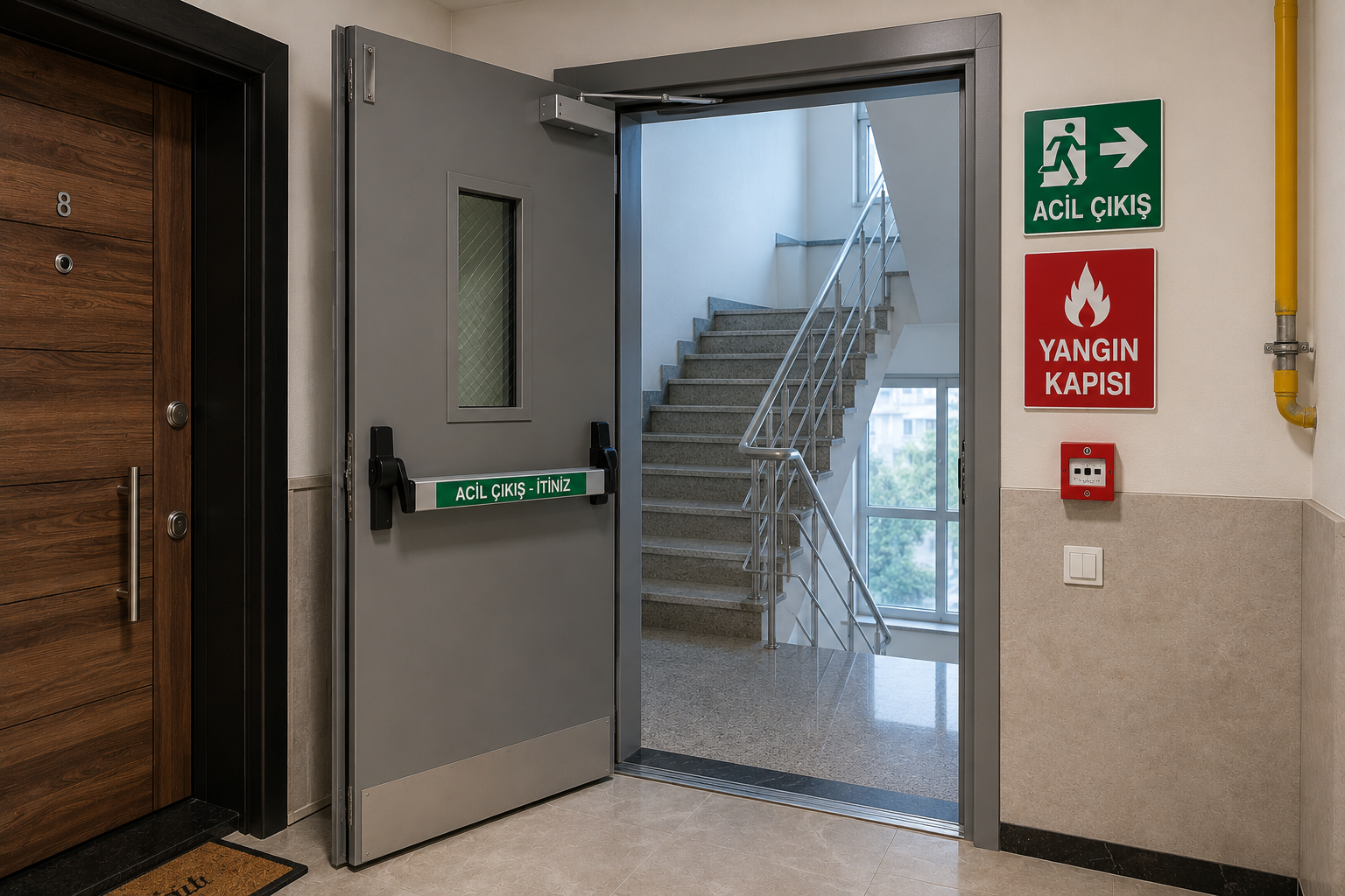 Apartman Yangın Kapısı