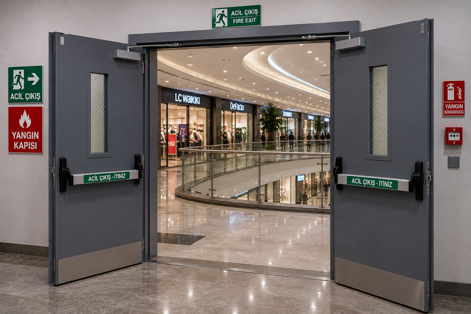 Alışveriş Merkezi Yangın Kapısı