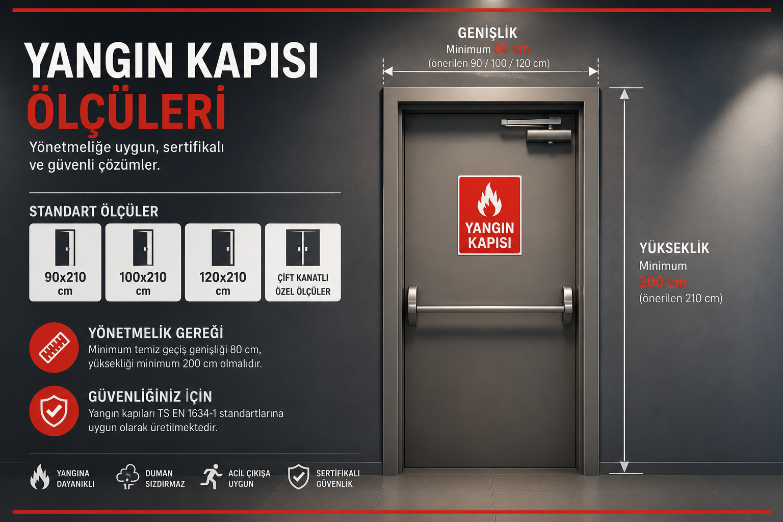 Yangın Kapısı Ölçüleri