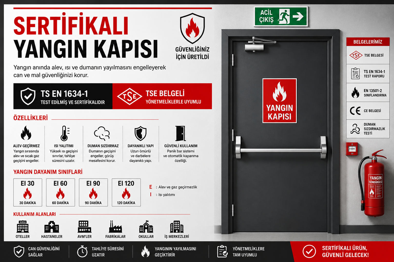 Sertifikalı Yangın Kapısı